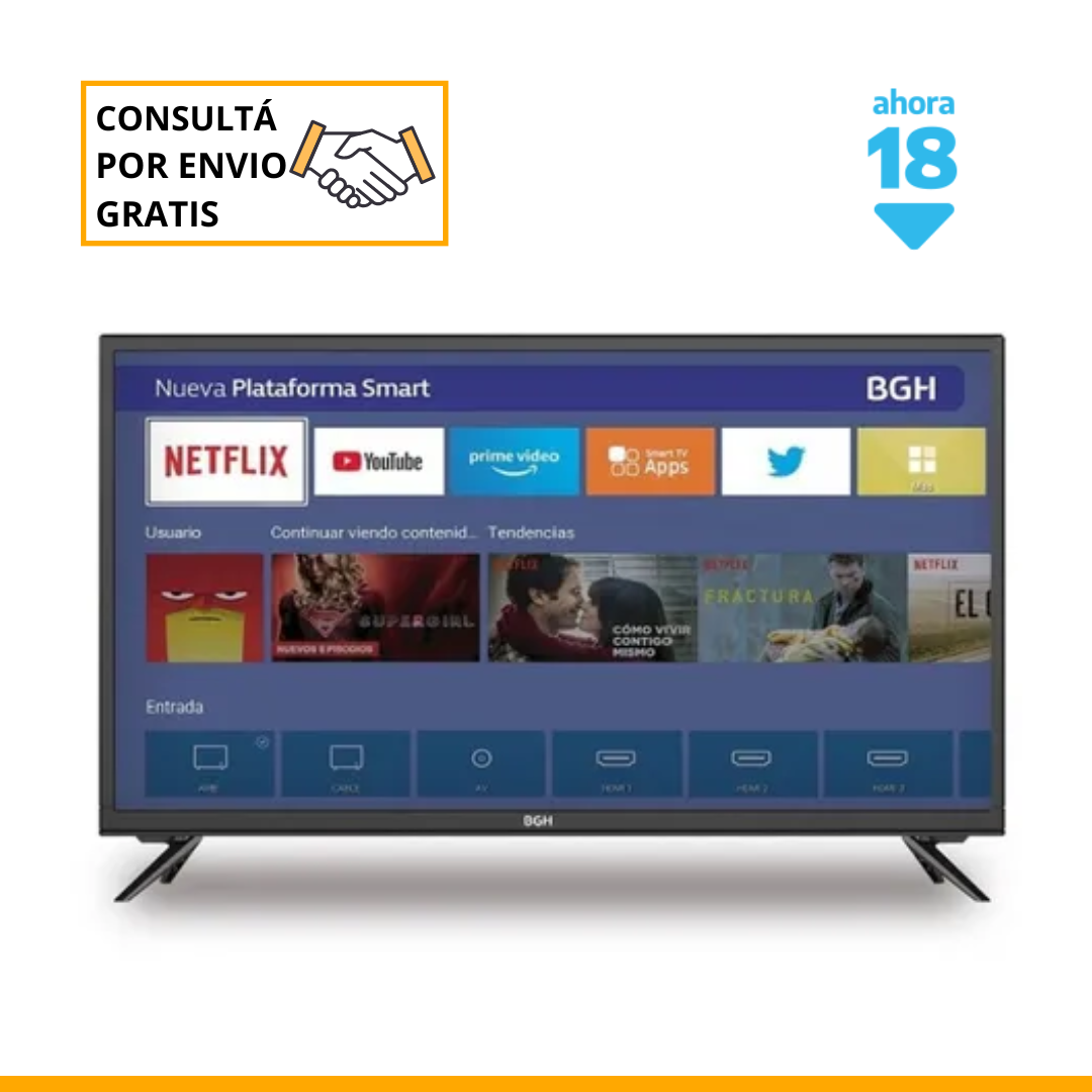 Smart Tv BGH 50″ resolución Full HD 4k b5021uh6a android