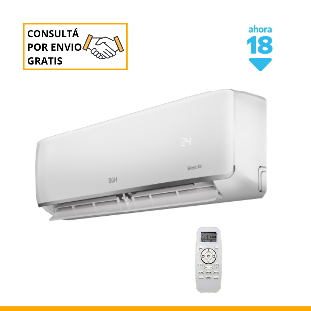 Aire Acondicionado BGH Silent Air Split Inverter 6500W 5500fc BSI65WCGT